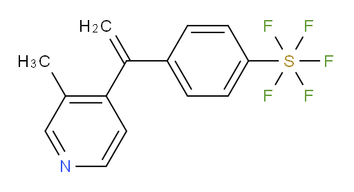 4-(1-(3-methylpyridin-4-yl)vinyl)(pentafluoromercapto)benzene