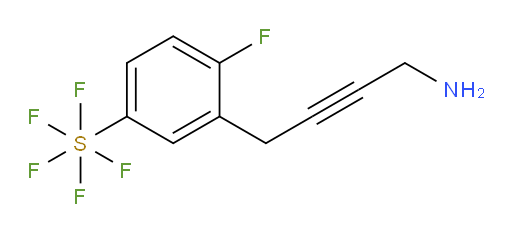 3-(4-aminobut-2-yn-1-yl)-4-fluoro(pentafluoromercapto)benzene