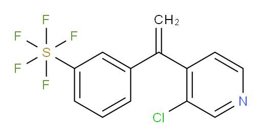 3-(1-(3-chloropyridin-4-yl)vinyl)(pentafluoromercapto)benzene