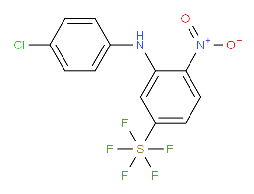 3-((4-chlorophenyl)amino)-4-nitro(pentafluoromercapto)benzene