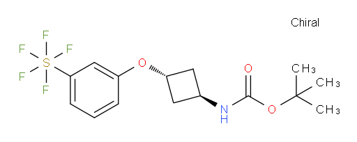 3-((1r,3r)-3-(N-BOC-amino)cyclobutoxy)phenylsulfur pentafluoride