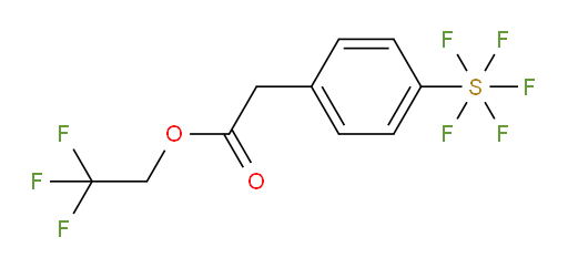 2,2,2-trifluoroethyl 2-(4-(pentafluoromercapto)phenyl)acetate