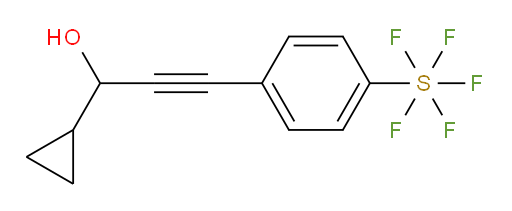 1-cyclopropyl-3-(4-(pentafluoromercapto)phenyl)prop-2-yn-1-ol