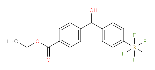 ethyl 4-(hydroxy(4-(pentafluoromercapto)phenyl)methyl)benzoate