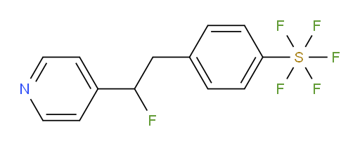 4-(2-fluoro-2-(pyridin-4-yl)ethyl)(pentafluoromercapto)benzene