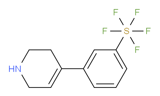 3-(1,2,3,6-tetrahydropyridin-4-yl)(pentafluoromercapto)benzene