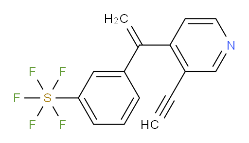 3-(1-(3-ethynylpyridin-4-yl)vinyl)(pentafluoromercapto)benzene