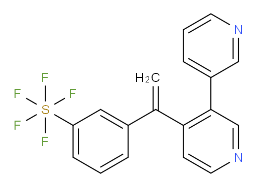 3-(1-([3,3'-bipyridin]-4-yl)vinyl)(pentafluoromercapto)benzene