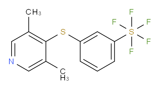 3-((3,5-dimethylpyridin-4-yl)thio)(pentafluoromercapto)benzene