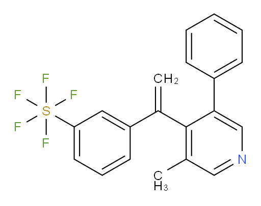 3-(1-(3-methyl-5-phenylpyridin-4-yl)vinyl)(pentafluoromercapto)benzene