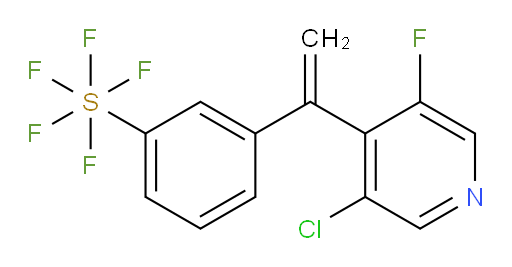 3-(1-(3-chloro-5-fluoropyridin-4-yl)vinyl)(pentafluoromercapto)benzene