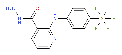 [4-[[3-(hydrazinylcarbonyl)-2-pyridinyl]amino]phenyl]sulfur pentafluoride