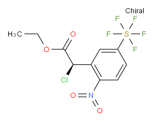 [3-[(1R)-1-Chloro-2-ethoxy-2-oxoethyl]-4-nitrophenyl]sulfur pentafluoride