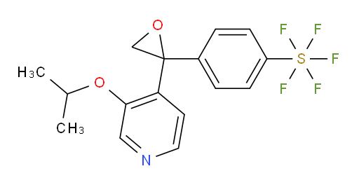 4-(2-(3-isopropoxypyridin-4-yl)oxiran-2-yl)(pentafluoromercapto)benzene