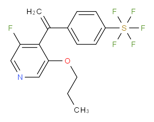 4-(1-(3-fluoro-5-propoxypyridin-4-yl)vinyl)(pentafluoromercapto)benzene