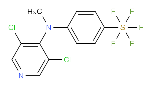 4-((3,5-dichloropyridin-4-yl)(methyl)amino)(pentafluoromercapto)benzene