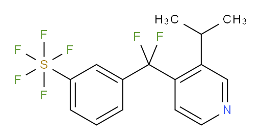 3-(difluoro(3-isopropylpyridin-4-yl)methyl)(pentafluoromercapto)benzene