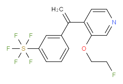 3-(1-(3-(2-fluoroethoxy)pyridin-4-yl)vinyl)(pentafluoromercapto)benzene