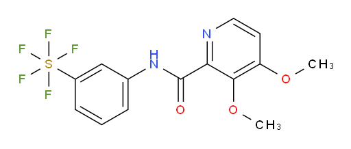 [3-[[(3,4-Dimethoxy-2-pyridinyl)carbonyl]amino]phenyl]sulfur pentafluoride