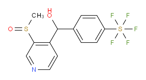 (4-(pentafluoromercapto)phenyl)(3-(methylsulfinyl)pyridin-4-yl)methanol