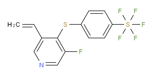 4-((3-fluoro-5-vinylpyridin-4-yl)thio)(pentafluoromercapto)benzene