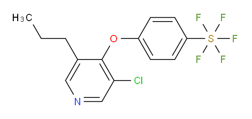 4-((3-chloro-5-propylpyridin-4-yl)oxy)(pentafluoromercapto)benzene