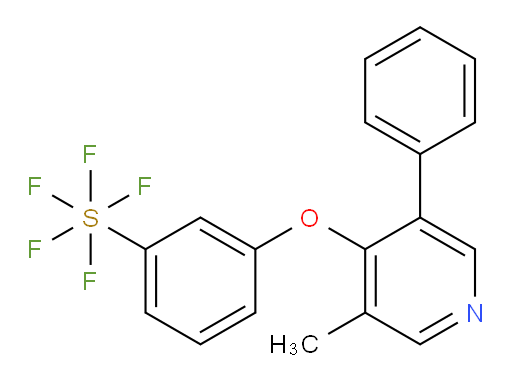 3-((3-methyl-5-phenylpyridin-4-yl)oxy)(pentafluoromercapto)benzene