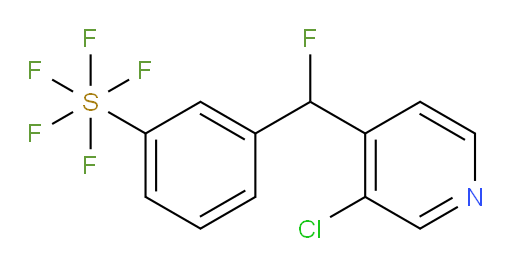 3-((3-chloropyridin-4-yl)fluoromethyl)(pentafluoromercapto)benzene