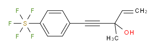 [4-(3-hydroxy-3-methyl-4-penten-1-yn-1-yl)phenyl]sulfur pentafluoride