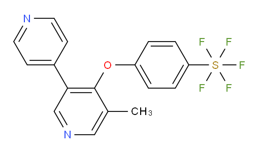 4-((5-methyl-[3,4'-bipyridin]-4-yl)oxy)(pentafluoromercapto)benzene