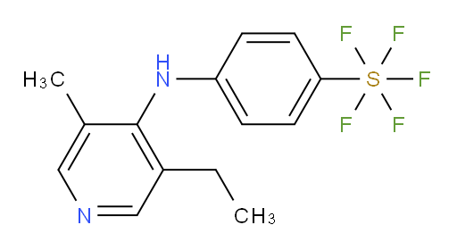 4-((3-ethyl-5-methylpyridin-4-yl)amino)(pentafluoromercapto)benzene