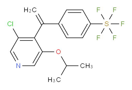 4-(1-(3-chloro-5-isopropoxypyridin-4-yl)vinyl)(pentafluoromercapto)benzene
