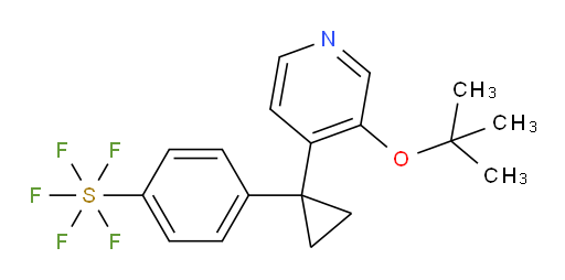 4-(1-(3-(tert-butoxy)pyridin-4-yl)cyclopropyl)(pentafluoromercapto)benzene