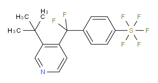 4-((3-(tert-butyl)pyridin-4-yl)difluoromethyl)(pentafluoromercapto)benzene
