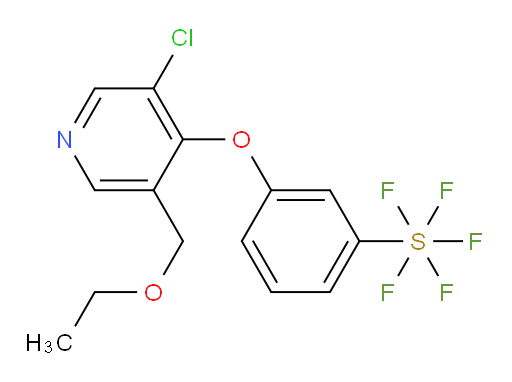 3-((3-chloro-5-(ethoxymethyl)pyridin-4-yl)oxy)(pentafluoromercapto)benzene
