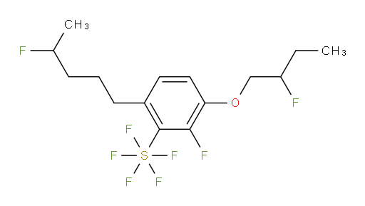 2-fluoro-3-(2-fluorobutoxy)-6-(4-fluoropentyl)(pentafluoromercapto)benzene