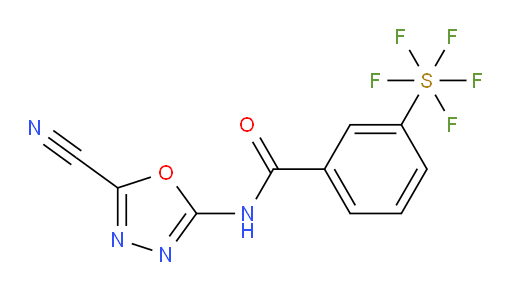 [3-[[(5-Cyano-1,3,4-oxadiazol-2-yl)amino]carbonyl]phenyl]sulfur pentafluoride