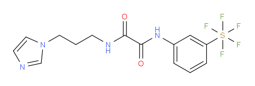 N1-(3-(1H-imidazol-1-yl)propyl)-N2-(3-(pentafluoromercapto)phenyl)oxalamide