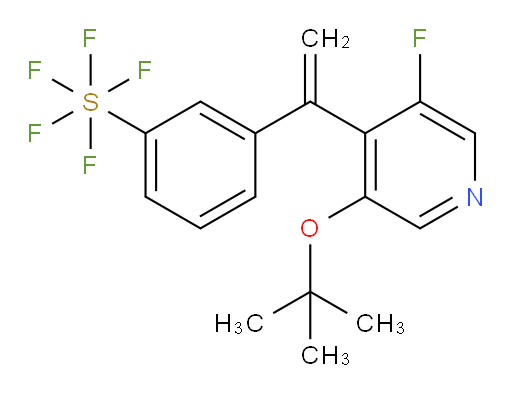 3-(1-(3-(tert-butoxy)-5-fluoropyridin-4-yl)vinyl)(pentafluoromercapto)benzene