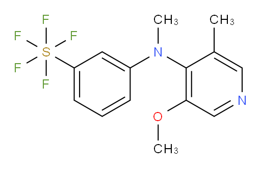3-((3-methoxy-5-methylpyridin-4-yl)(methyl)amino)(pentafluoromercapto)benzene