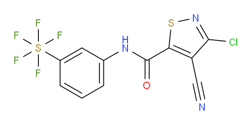 [3-[[(3-Chloro-4-cyano-5-isothiazolyl)carbonyl]amino]phenyl]sulfur pentafluoride