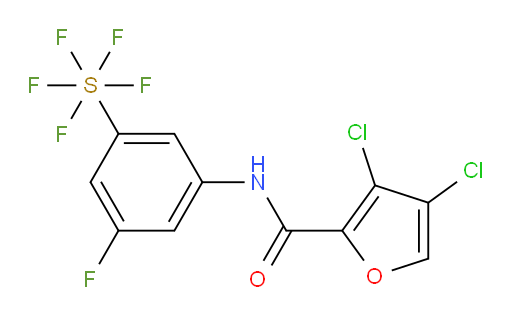 [3-[[(3,4-Dichloro-2-furanyl)carbonyl]amino]-5-fluorophenyl]sulfur pentafluoride