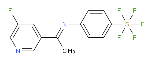 (E)-4-((1-(5-fluoropyridin-3-yl)ethylidene)amino)(pentafluoromercapto)benzene