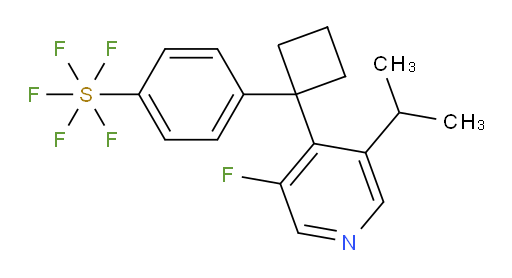 4-(1-(3-fluoro-5-isopropylpyridin-4-yl)cyclobutyl)(pentafluoromercapto)benzene
