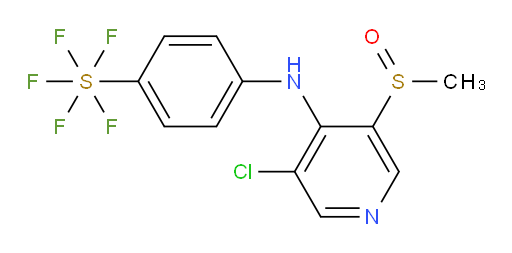 4-((3-chloro-5-(methylsulfinyl)pyridin-4-yl)amino)(pentafluoromercapto)benzene