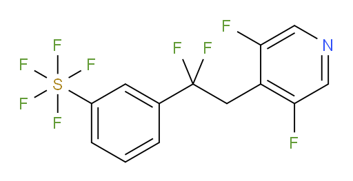 3-(2-(3,5-difluoropyridin-4-yl)-1,1-difluoroethyl)(pentafluoromercapto)benzene