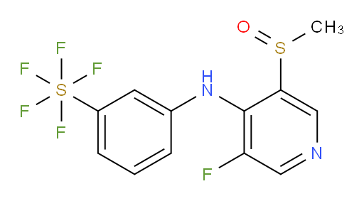 3-((3-fluoro-5-(methylsulfinyl)pyridin-4-yl)amino)(pentafluoromercapto)benzene