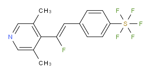 (Z)-4-(2-(3,5-dimethylpyridin-4-yl)-2-fluorovinyl)(pentafluoromercapto)benzene