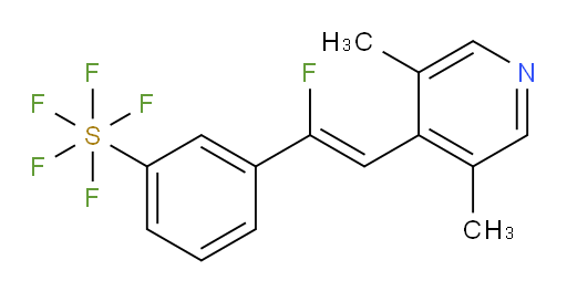 (Z)-3-(2-(3,5-dimethylpyridin-4-yl)-1-fluorovinyl)(pentafluoromercapto)benzene