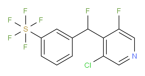3-((3-chloro-5-fluoropyridin-4-yl)fluoromethyl)(pentafluoromercapto)benzene